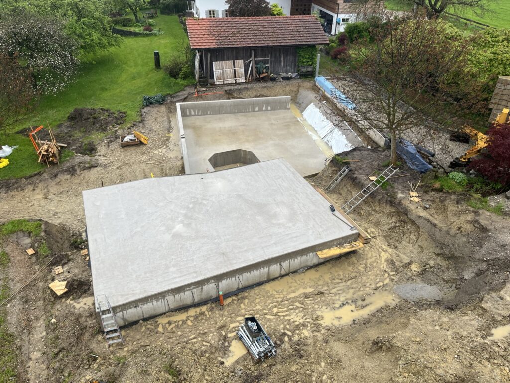 BV Frauenneuharting – Neubau Pool + Gerätekeller